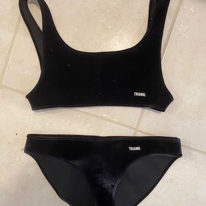Triangl velvet bikini